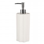 Dispenser sapun lichid "Pure White" Ø 8x22 cm / 475 ml, Clayre & Eef Dispenser sapun lichid "Pure White" Ø 8x22 cm / 475 ml, Clayre & Eef