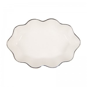 Savoniera "Classic White" 15x10x3 cm, Clayre & Eef 