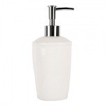 Dispenser sapun lichid "Nordic Blanc" Ø 8x19 cm / 325 ml, Clayre & Eef 