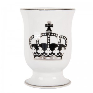 Suport periuta de dinti "Crown" Ø 8x11 cm, Clayre & Eef
