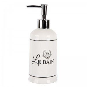 Dispenser sapun lichid "Le Bain" Ø 9x20 cm / 350 ml, Clayre & Eef 