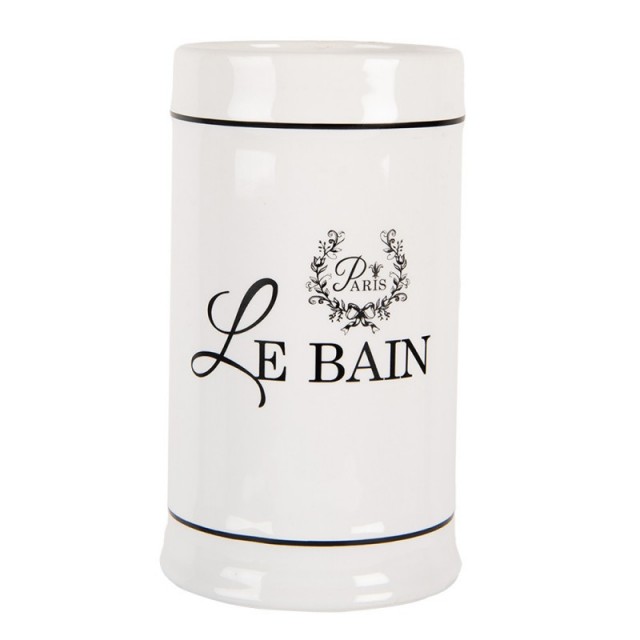 Suport periuta de dinti "Le Bain" Ø 8x13 cm, Clayre & Eef Suport periuta de dinti "Le Bain" Ø 8x13 cm, Clayre & Eef