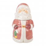 Borcan cu capac "Santa" Ø 15x26 cm, Clayre & Eef Borcan cu capac "Santa" Ø 15x26 cm, Clayre & Eef