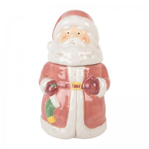 Borcan cu capac "Santa" Ø 15x26 cm, Clayre & Eef