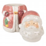 Borcan cu capac "Santa" Ø 15x26 cm, Clayre & Eef Borcan cu capac "Santa" Ø 15x26 cm, Clayre & Eef