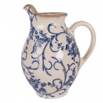 Carafa decorativa "Blue Floral" 16x12x19 cm, Clayre & Eef Carafa decorativa "Blue Floral" 16x12x19 cm, Clayre & Eef