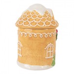 Borcan cu capac "Gingerbread" Ø 13x17 cm, Clayre & Eef Borcan cu capac "Gingerbread" Ø 13x17 cm, Clayre & Eef