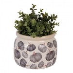 Ghiveci ceramic "Grey Pumpkins" Ø 20x15 cm, Clayre & Eef