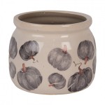 Ghiveci ceramic "Grey Pumpkins" Ø 12x10 cm, Clayre & Eef