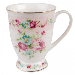 Cana din ceramica "Secret Garden" 300ml, Clayre & Eef 