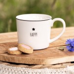 Cana din ceramica "Happy" 300ml, Clayre & Eef 