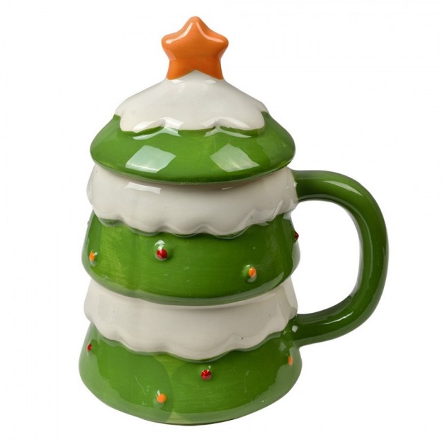 Cana model Craciun "Christmas Tree" 350ml, Clayre & Eef Cana model Craciun "Christmas Tree" 350ml, Clayre & Eef