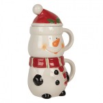 Cana model Craciun "Snowman" 300ml / 375ml, Clayre & Eef Cana model Craciun "Snowman" 300ml / 375ml, Clayre & Eef