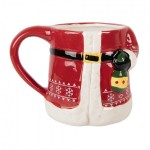 Cana cu capac model Craciun "Santa" 450ml, Clayre & Eef Cana cu capac model Craciun "Santa" 450ml, Clayre & Eef