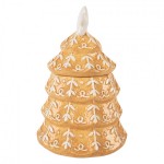 Cana cu capac si lingurita model Craciun "Gingerbread House" 350ml, Clayre & Eef Cana cu capac si lingurita model Craciun "Gingerbread House" 350ml, Clayre & Eef