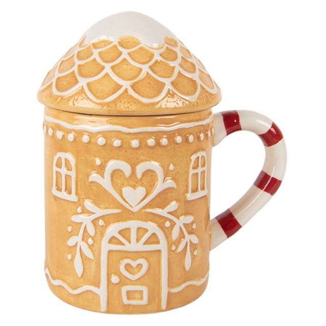 Cana model Craciun "Gingerbread House" 350ml, Clayre & Eef Cana model Craciun "Gingerbread House" 350ml, Clayre & Eef