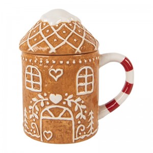 Cana model Craciun "Gingerbread House" 450ml, Clayre & Eef 