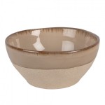 Set 2 boluri pentru supa, portelan bej, 450 ml