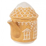 Ceainic si cana Craciun "Gingerbread House" 550 ml / 450 ml, Clayre & Eef