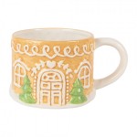 Ceainic si cana Craciun "Gingerbread House" 550 ml / 450 ml, Clayre & Eef