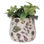 Ghiveci ceramic "The Kitchen Garden" Ø 21x19 cm, Clayre & Eef Ghiveci ceramic "The Kitchen Garden" Ø 21x19 cm, Clayre & Eef
