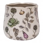 Ghiveci ceramic "The Kitchen Garden" Ø 21x19 cm, Clayre & Eef Ghiveci ceramic "The Kitchen Garden" Ø 21x19 cm, Clayre & Eef
