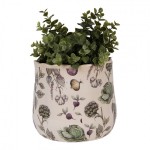 Ghiveci ceramic "The Kitchen Garden" Ø 18x16 cm, Clayre & Eef Ghiveci ceramic "The Kitchen Garden" Ø 18x16 cm, Clayre & Eef