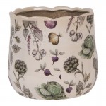 Ghiveci ceramic "The Kitchen Garden" Ø 18x16 cm, Clayre & Eef Ghiveci ceramic "The Kitchen Garden" Ø 18x16 cm, Clayre & Eef