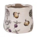 Ghiveci ceramic "The Kitchen Garden" Ø 11x10 cm, Clayre & Eef Ghiveci ceramic "The Kitchen Garden" Ø 11x10 cm, Clayre & Eef