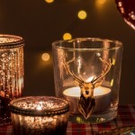 Pahar "Reindeer" Ø 8x9 cm / 250 ml, Clayre&Eef