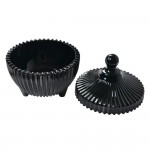 Bomboniera din sticla cu capac Ø 9x12 cm, Clayre&Eef