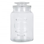 Borcan cu capac "Happy Jar" Ø 11*19 cm, Clayre & Eef