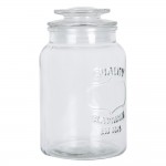 Borcan cu capac "Happy Jar" Ø 11*19 cm, Clayre & Eef
