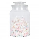 Borcan cu capac "Happy Jar" Ø 11*19 cm, Clayre & Eef