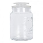 Borcan cu capac "Happy Jar" Ø 11*18 cm, Clayre & Eef