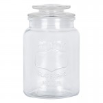 Borcan cu capac "Happy Jar" Ø 11*18 cm, Clayre & Eef