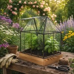 Mini sera decorativa pentru plante 26x17x32 cm sticla transparenta Mini sera decorativa pentru plante 26x17x32 cm sticla transparenta