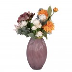 Vaza decorativa pentru flori "Purple Glow" Ø 17x27 cm, Clayre & Eef