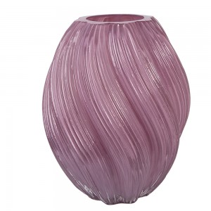 Vaza decorativa pentru flori "Purple Glow" Ø 17x21 cm, Clayre & Eef