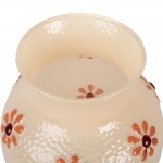 Vaza decorativa pentru flori "Orange Flowers" Ø 13x16 cm, Clayre & Eef