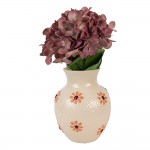 Vaza decorativa pentru flori "Orange Flowers" Ø 13x16 cm, Clayre & Eef