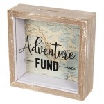 Decoratiune pusculita "Adventure Fund" 15x5x15 cm, Clayre&Eef Decoratiune pusculita "Adventure Fund" 15x5x15 cm, Clayre&Eef