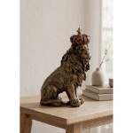 Decoratiune "Lion King" 25x13x38 cm, Clayre & Eef