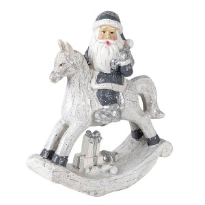 Decoratiune Craciun "Santa on horse" 13x6x17 cm, Clayre&Eef