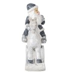 Decoratiune Craciun "Santa on horse" 13x6x17 cm, Clayre&Eef Decoratiune Craciun "Santa on horse" 13x6x17 cm, Clayre&Eef