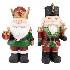 Set 2 Decoratiuni Craciun "Nutcracker" 11x8x21 cm, Clayre&Eef