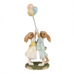 Decoratiune Paste "Up & Away Bunny Love" 10x6x22 cm, Clayre&Eef