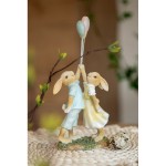 Decoratiune Paste "Up & Away Bunny Love" 10x6x22 cm, Clayre&Eef