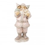 Decoratiune Craciun "Santa with kids" 10x8x21 cm, Clayre&Eef