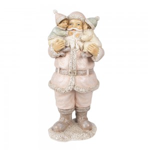 Decoratiune Craciun "Santa with kids" 10x8x21 cm, Clayre&Eef